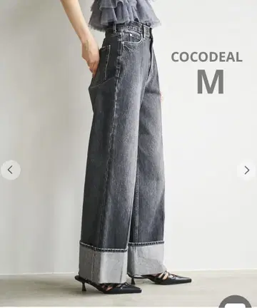 코코딜 하트 리벳 롤업 데님 G빵 청바지
