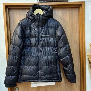 몽벨 라이트 알파인 다운 후드티 L 블랙 완판템
