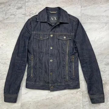 00s archive armani 데님 자켓 지퍼 기믹