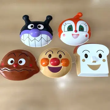 호빵맨 가면 가면 세트 미사용 세균맨 짤랑이 식빵맨