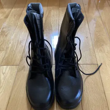 소방 미도리 안전 레이스업 부츠