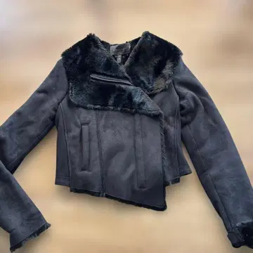 BCBG MAXAZRIA 무스탕 라이더 자켓