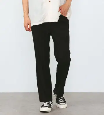 Wrangler 랭글러 런처 플레어 드레스 팬츠 블랙
