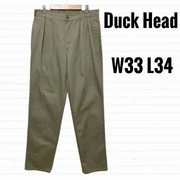 Duck Head 덕헤드 90s 투 턱 슬랙스 로고 [ M ]