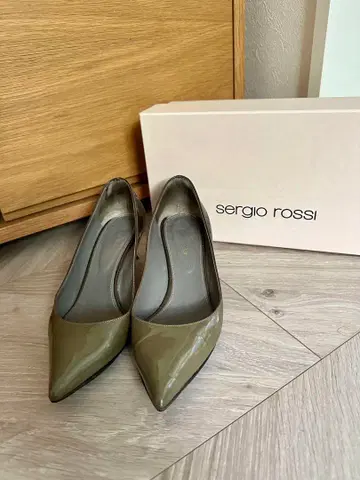 세르지오 로시 그레이 스틸레토 힐 36.5 23.5