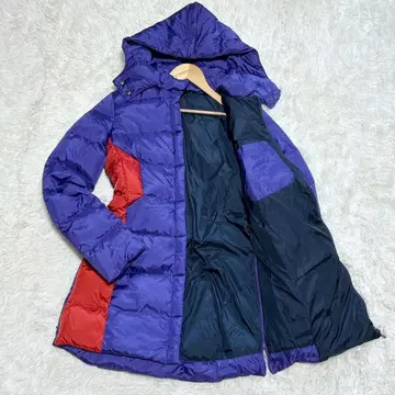 단종품 JIL SANDER NAVY 후드 다운 자켓 퍼플 34