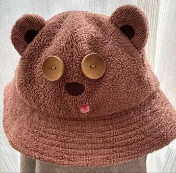 곰 얼굴 디자인 햇 프리 사이즈