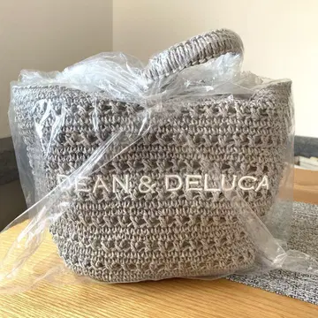 DEAN & DELUCA BEAMS 크로셰 바스켓 백 그레이 M