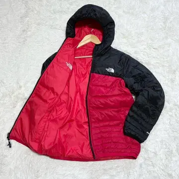 The North Face 후드 다운 자켓 빨검 블랙 L
