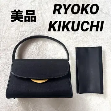 새상품급 RYOKO KIKUCHI 포멀 핸드백 블랙 관혼상제