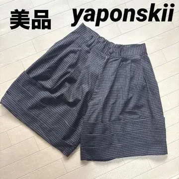 yaponskii 야폰스키 팬츠 하프 팬츠 큐롯 체크 M