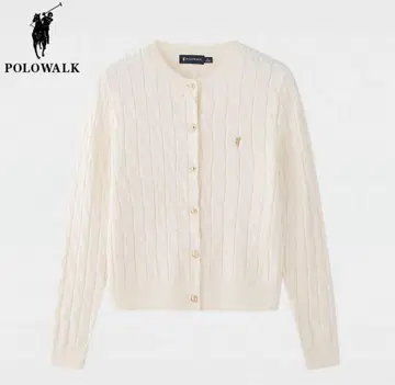 polo walk 케이블 니트 가디건