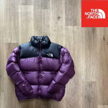 THE NORTH FACE 다운 자켓 퍼플/블랙 눕시 L