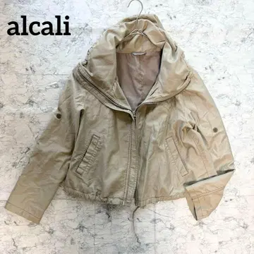 alcali 멜로즈 바스락 점퍼 베이지 숏 기장 드로스트
