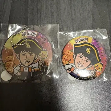 와카타카 가챠 할로윈 캔뱃지 러버 키 2개 세트
