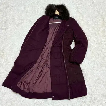 별주 Paul Smith Black 롱 다운 코트 와인 레드 M 상당