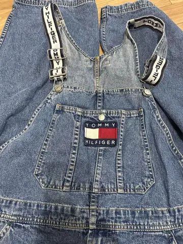 TOMMY HILFIGER 데님 오버롤