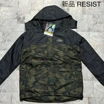 새상품 RESIST 레인 수트 충전솜 자켓 투습 방수 방한 카모플라주