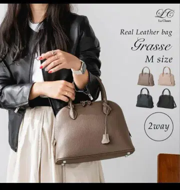 La Closet Grasse M 사이즈 천연 가죽 2way 백 핸드백