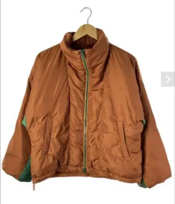 moussy 오렌지 x 그린 다운 자켓