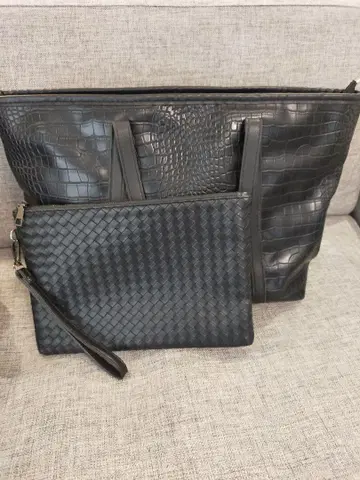 토트백 클러치백 세트 블랙 새상품급