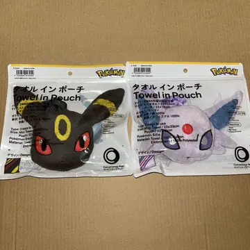 훼미리마트 타월 in 파우치 블래키 에브이 2세트