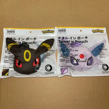 훼미리마트 타월 in 파우치 블래키 에브이 2세트