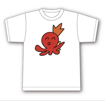 가격 인하 기념품 대머리 문어 새우 플라이 군 셔츠 화이트 M 사이즈
