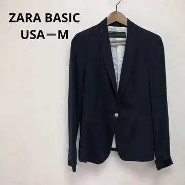 [ ZARA BASIC ] 네이비 테일러드 자켓 부드러운 소재 USA-M