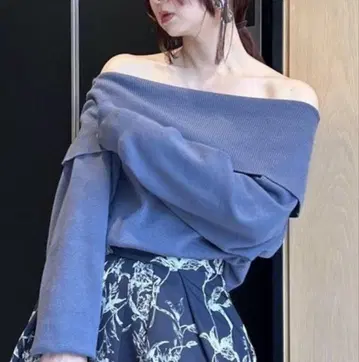 FRAY I.D 와이드 컬러 오프숄더 풀오버 택 포함 미사용 새상품