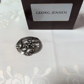 GEORG JENSEN 실버 브로치 문라이트 그레이프