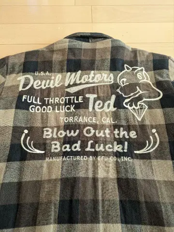 테드맨 퀼팅 셔츠 자켓