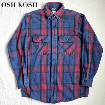 90s OSH KOSH 체크 플란넬 셔츠 워크셔츠 오슈코슈