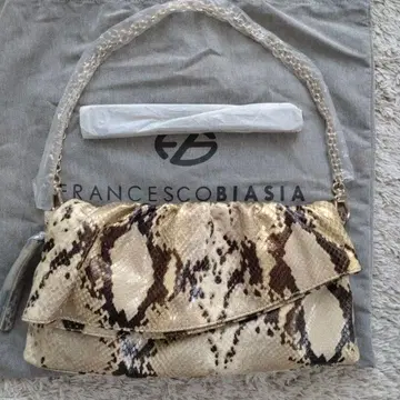 FRANCESCO BIASIA 스네이크 패턴 클러치백