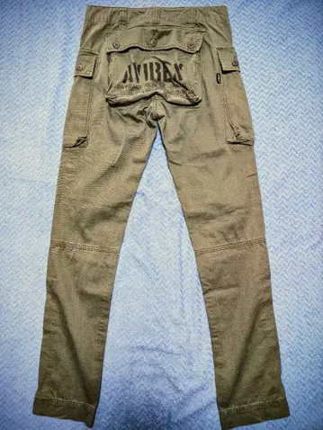 아비렉스 몽키 팬츠 복각 밀리터리 카고 카키 AVIREX