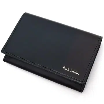 I06140 미사용품 하자품 Paul Smith 코도반 가죽 카드 케이스