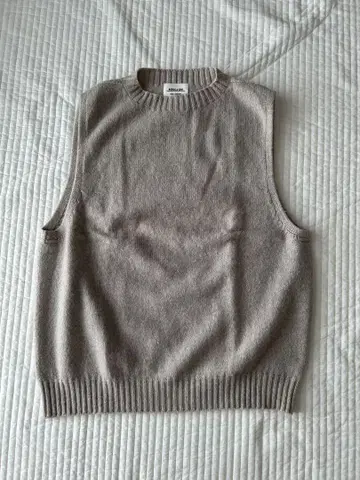 MORRIS & SONS 울 니트 베스트 베이지