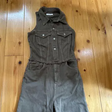 MOUSSY 카키 살로펫 와이드 레그