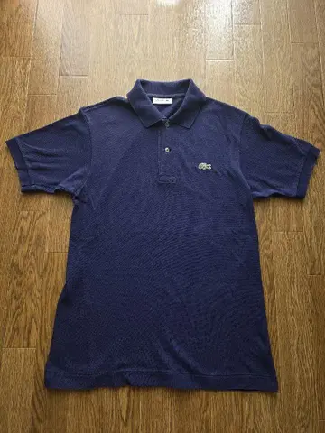 LACOSTE 라코스테 피케 셔츠 일본제 L1212A 네이비 사이즈 3