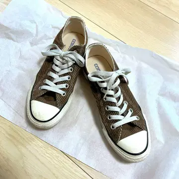 컨버스 브라운 코듀로이 스니커즈