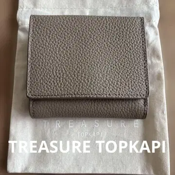 TREASURE TOPKAPI 베이지 접이식 지갑