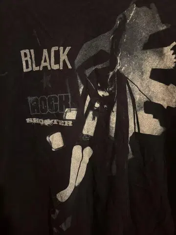 레트로 COSPA 코스파 블랙 록 슈터 T셔츠 L 사이즈