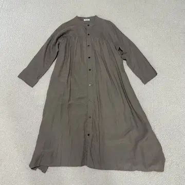 Plantation 브라운 셔츠 원피스