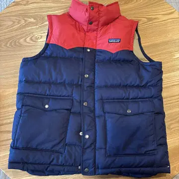 patagonia 네이비/레드 베스트 M