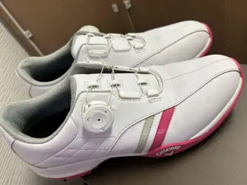 Callaway 여성용 골프화 24.5cm 화이트 x 핑크
