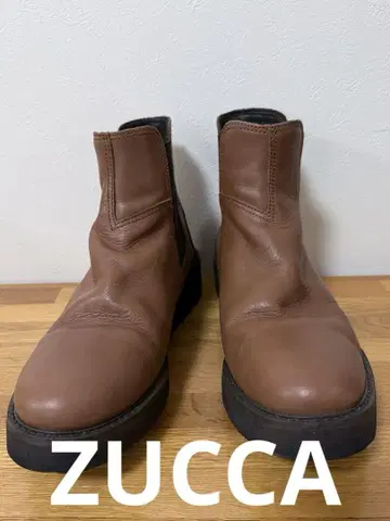 ZUCCA 주카 브라운 사이드 고어 부츠 M