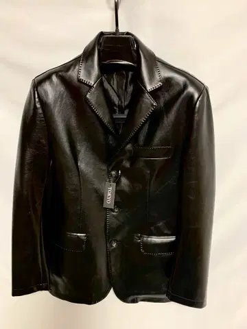 새상품 천연 가죽 블랙 가죽 자켓