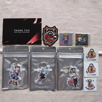 CRAZY RACCOON 키링, 스티커