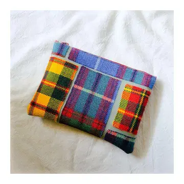 루이사 체베제 22 x 16 LUISA CEVESE 멀티 체크 파우치