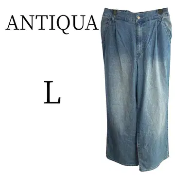 새상품급 ANTIQUA 안티카 블루 데님/진 (스트레이트) L